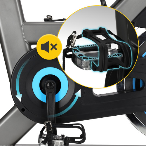 Велотренажер  4FIZJO Racing Black/Blue  - фото №8